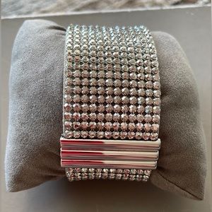 Swarovski wide cuff crystals bracelet